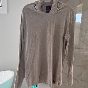Prana Lightweight Hooded Long Sleeve Top - Taupe Gray